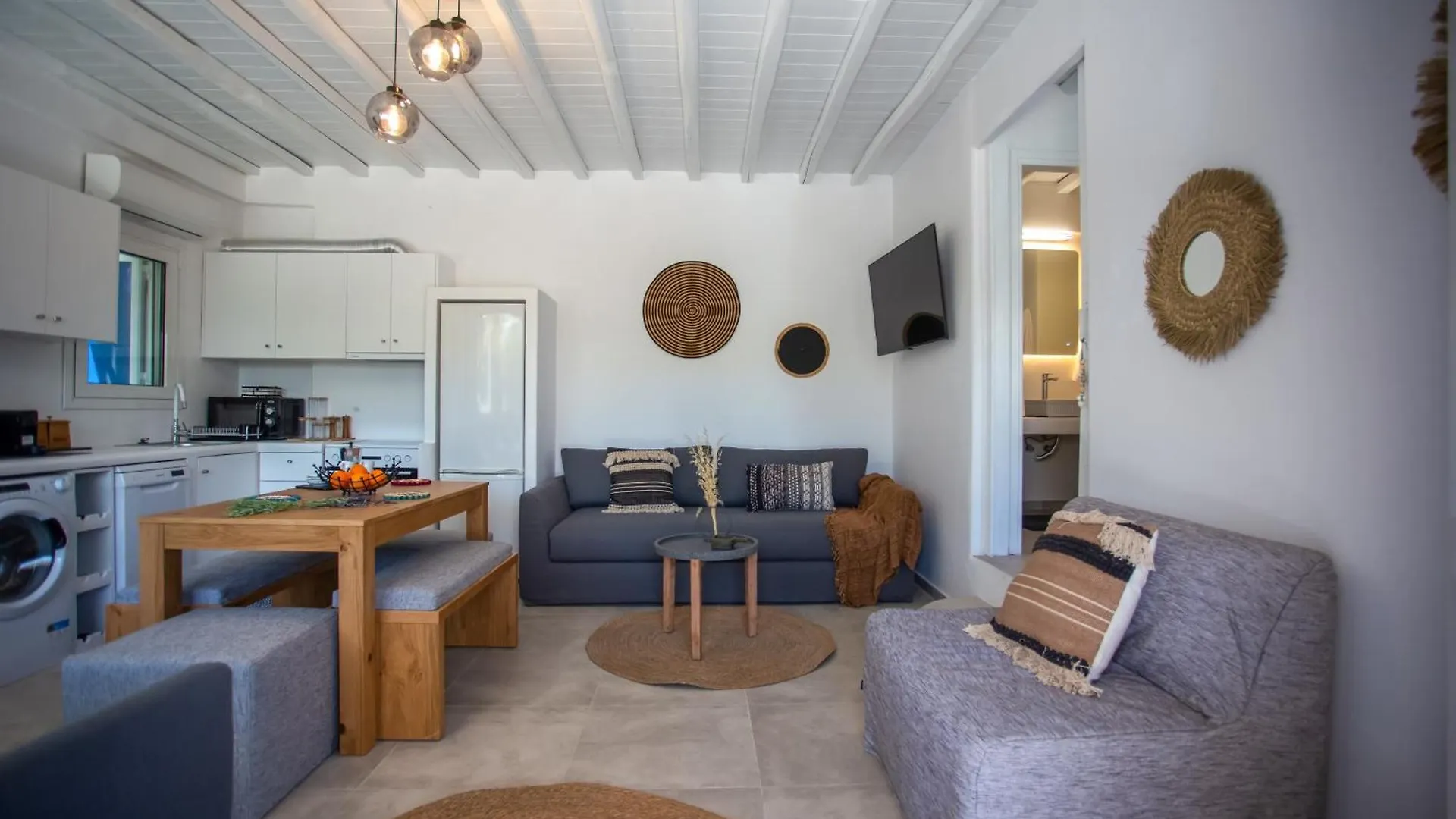 Villa Iliana 1 & 2 W Shared Pool, Ornos, Mykonos 0*, أورنوس